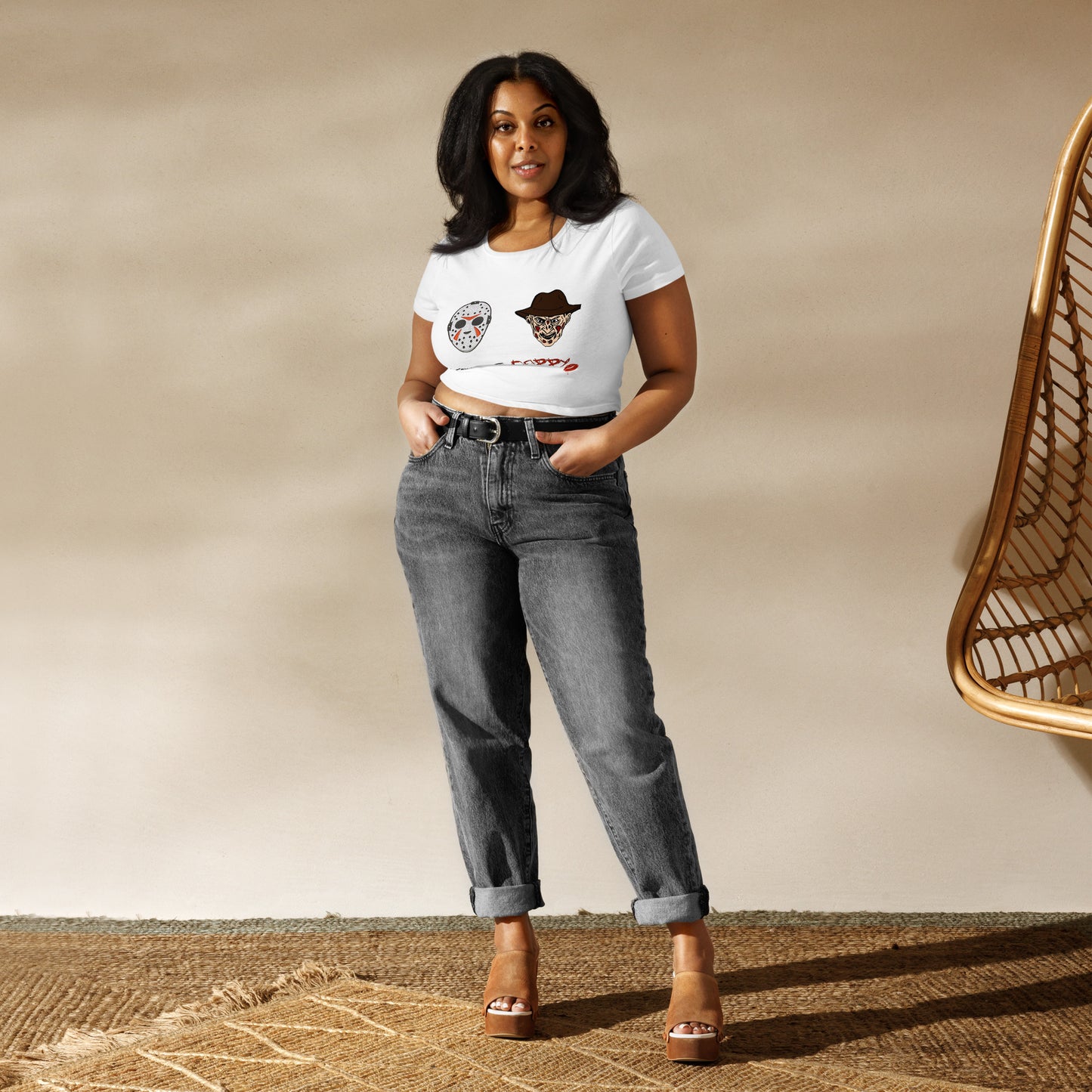 Freddy v. Jason Women’s Crop Tee